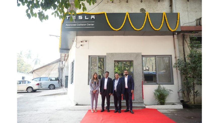 Tesla India Opens Its First Collision Centre in Mumbai in Partnership with Gautam Modi Group