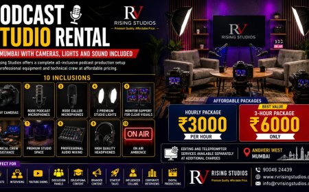 Affordable Podcast Studio Rental in Mumbai with 3 Sony Cameras